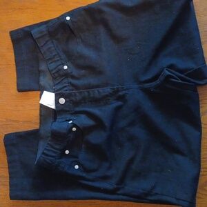 Womens black pants cotton size 10 unknown brand